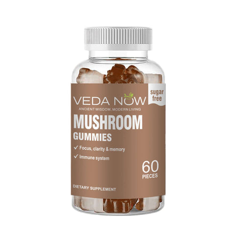 Lion’s Mane, Reishi, Cordyceps, Chaga blend — vegan mushroom gummies New Zealand