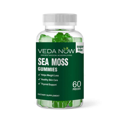Veda Now Sea Moss Gummies NZ — sugar-free vegan 3-in-1 with Irish Sea Moss, Bladderwrack, Burdock