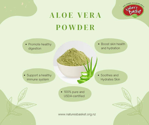Aloe powder + rose water face mask in bowl – calming DIY skincare