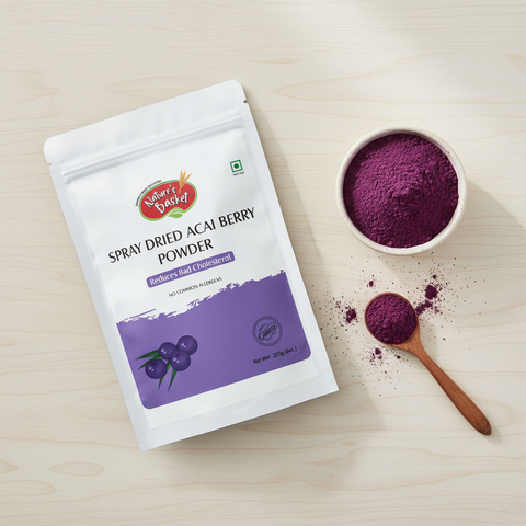 Premium Acaí Powder NZ — 100% Pure & Unsweetened (227g) Nature's Basket - NZ