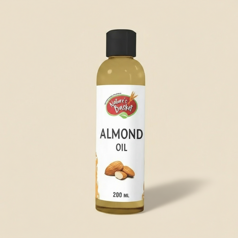 Almond Oil 200ml - Pure & Cold-Pressed - Nature's Basket - NZ