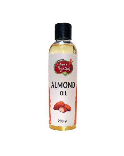 Almond Oil 200ml - Pure & Cold-Pressed - Nature's Basket - NZ