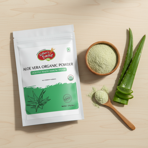 Organic Aloe Vera Powder 227g (Aloe barbadensis) – Skin & Digestive Support Nature's Basket - NZ