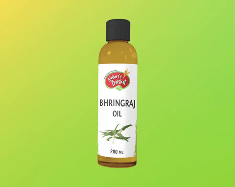 Bhringraj Oil 200 ml - Promotes Hair Growth & Strength - Nature's Basket - NZ