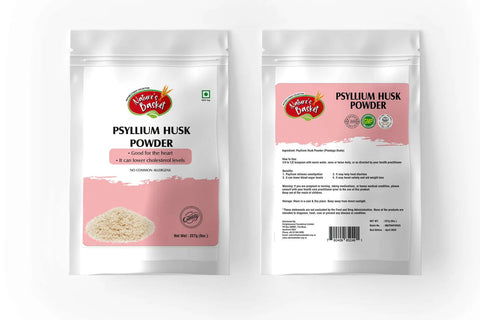 Psyllium Husk Powder 227g – Prebiotic Fiber for Gut Health & Keto Baking Nature's Basket - NZ