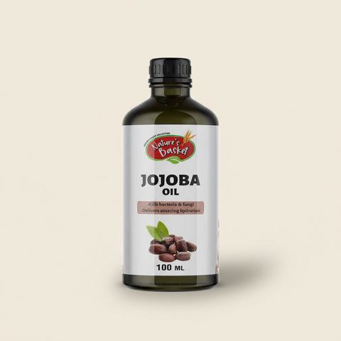 Jojoba Oil NZ — 100% pure, cold-pressed, unrefined in amber glass bottle