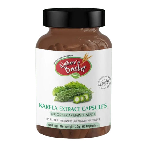 Karela (Bitter Melon) Extract Capsules 900mg 60pcs - Nature's Basket - NZ