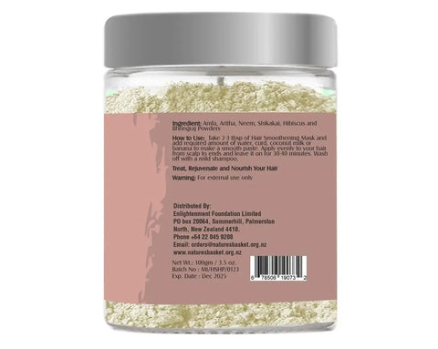 Nature's Basket Hair Smoothening Mask 100g (6 Herbal Ingredients) - Nature's Basket - NZ