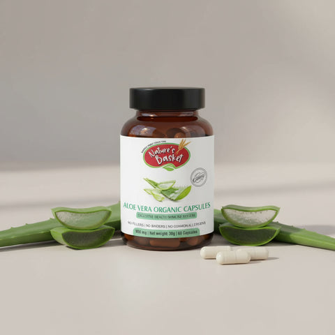 Nature's Basket NZ Aloe Vera Capsules - 60pcs - Nature's Basket - NZ