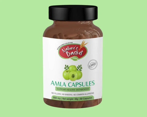 Amla Capsules 900mg 60pcs - Nature's Basket - NZ