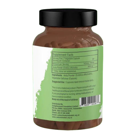 Amla Capsules 900mg 60pcs - Nature's Basket - NZ