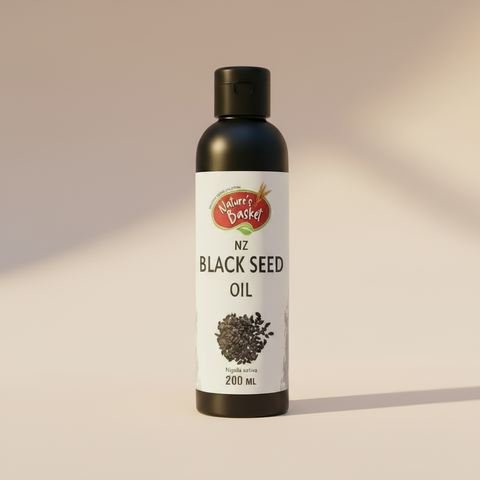 Black Seed Oil 200ml bottle – cold-pressed Nigella sativa, Nature’s Basket NZ
