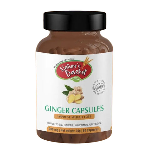 Ginger Organic Capsules - Natural Digestive Aid and Immune Booster - Nature's Basket - NZ