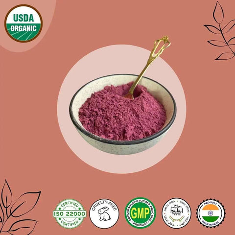 Nature's Basket Hibiscus Organic Powder 227g - USDA Certified - Nature's Basket - NZ