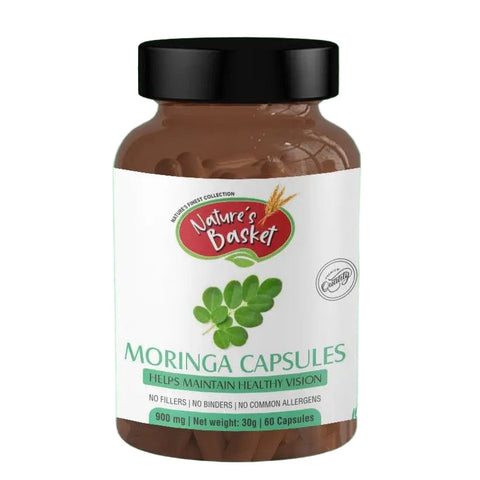 Moringa Organic Capsules 900mg 60pcs - Nature's Basket - NZ