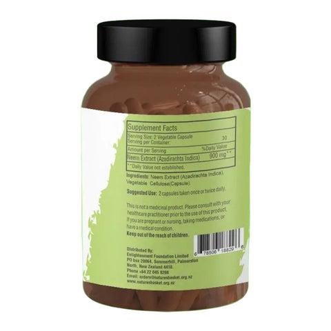 Neem Extract 900mg 60 - Nature's Basket - NZ
