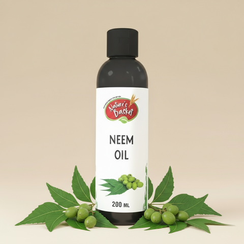 Neem Oil - 200ml - Natural Acne, Skin & Hair Care Nature's Basket - NZ