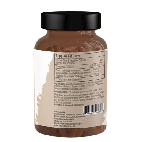 Nature's Basket Triphala Capsules 900mg 60pcs - Nature's Basket - NZ