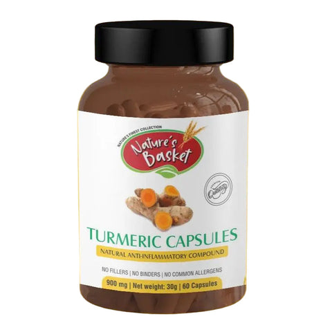 Turmeric Capsules 900mg 60 - Nature's Basket - NZ