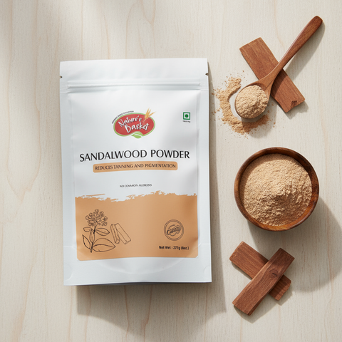 Sandalwood Powder 227g - Radiant Skin & Aromatherapy Nature's Basket - NZ