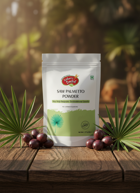 Saw Palmetto Powder NZ (227g) — 100% Serenoa repens | Men’s Prostate & Urinary Wellness Nature's Basket - NZ