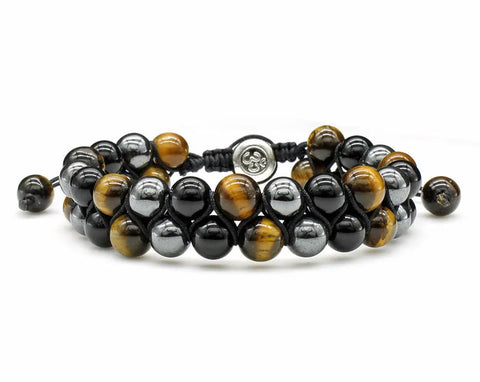 Tiger Eye bracelet, Double-layer bracelet, Beaded bracelet, Natural stone bracelet, Men's bracelet, Women's bracelet, Healing bracelet, Energy bracelet, Chakra bracelet, Yoga bracelet, Meditation bracelet, Boho bracelet, Fashion bracelet