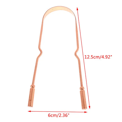 Tongue Scraper - Pure Copper Ayurvedic NZ - Nature's Basket - NZ