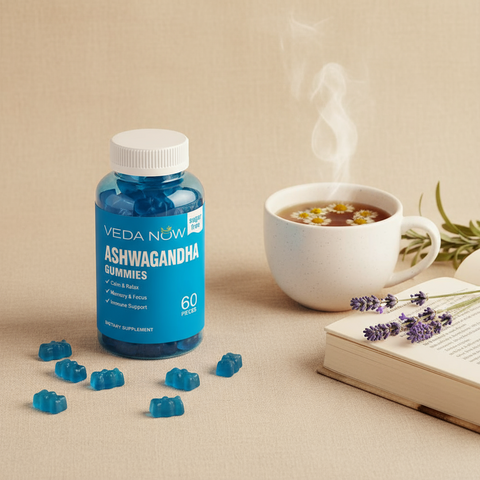 Veda Now Sugar-Free Ashwagandha Gummies NZ (60) — Stress, Sleep & Focus Support Veda Now