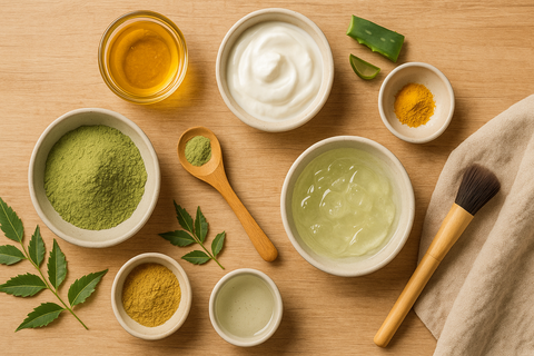neem mask for acne, neem mask for oily skin, neem mask for sensitive skin, neem powder for pimples, neem powder for blackheads