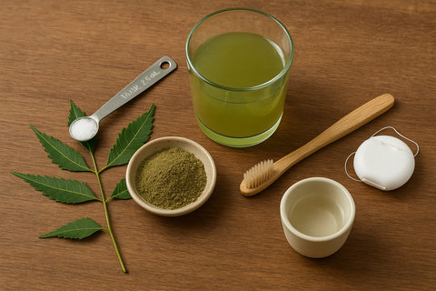 neem mouth rinse, neem mouthwash recipe, neem oral care