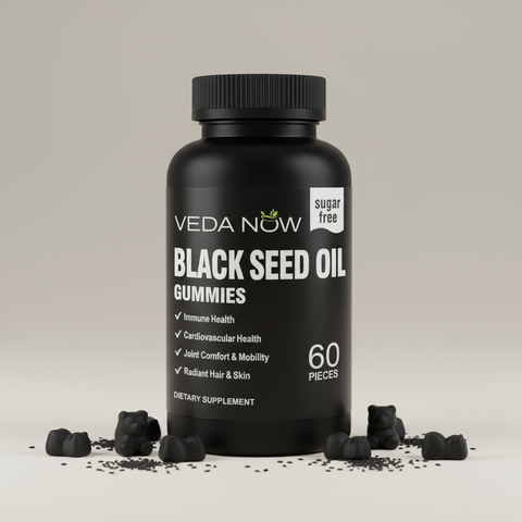 Premium Black Seed Oil 60 Gummies - Immune, Digestive & Skin Support Veda Now