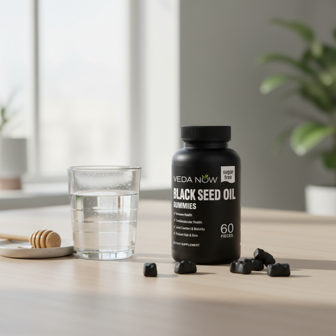 Premium Black Seed Oil 60 Gummies - Immune, Digestive & Skin Support Veda Now