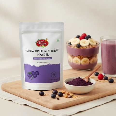 Premium Acaí Powder NZ — 100% Pure & Unsweetened (227g) Nature's Basket - NZ