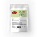 Close-up of fine alfalfa leaf powder – Medicago sativa