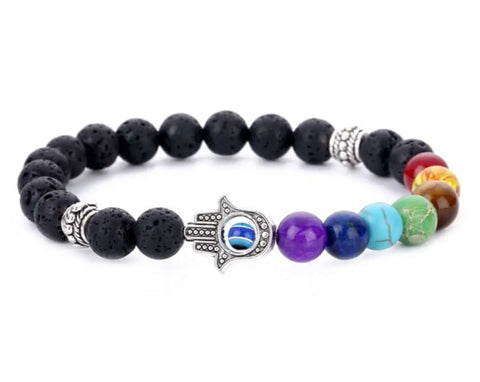 Buddha Hand Chakra Bracelet, Healing Energy Jewelry, Handmade Bracelet, Chakra Balancing, Meditation, Inner Peace