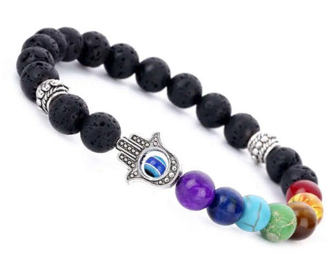 Buddha Hand Chakra Bracelet, Healing Energy Jewelry, Handmade Bracelet, Chakra Balancing, Meditation, Inner Peace