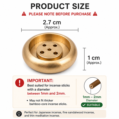 Brass Incense Holder Collection – Multi Hole &amp; Gourd Style Mini Incense Burners