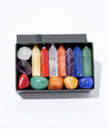 7 Chakra Natural Crystal Stone Set with Crystal Towers Nature's Basket - NZ