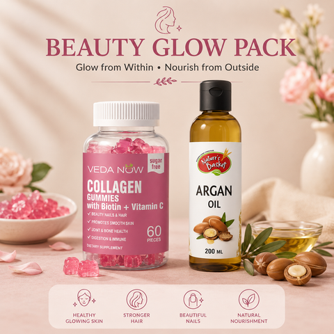 BEAUTY GLOW PACK – Collagen Gummies + Argan Oil Bundle NZ