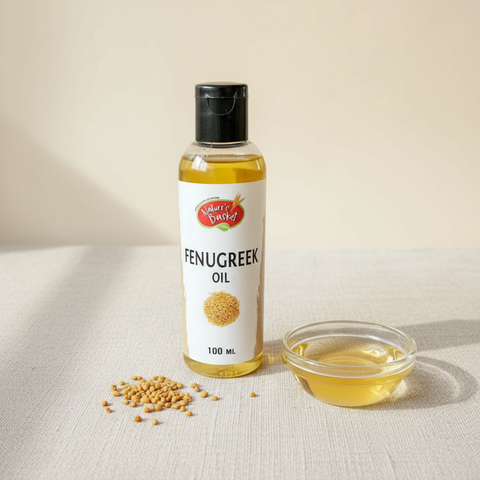Fenugreek Oil 100ml - Hair Growth & Dandruff Control Nature's Basket - NZ
