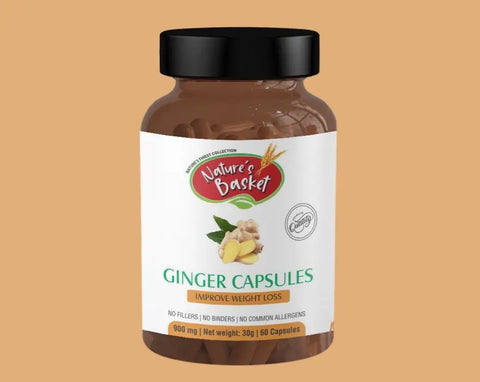 Ginger Organic Capsules - Natural Digestive Aid and Immune Booster - Nature's Basket - NZ