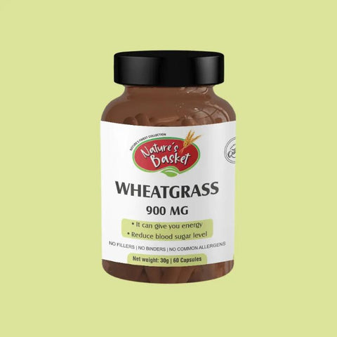 Nature's Basket NZ Wheatgrass Capsules 900mg 60pcs - Nature's Basket - NZ