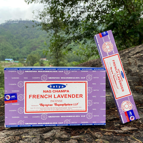 15g Satya Incense Sticks – Lavender, Agarbatti, White Sage & Sandalwood